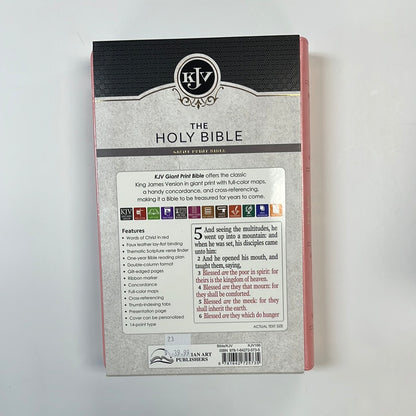 KJV GIANT PRINT BIBLE PINK-5735