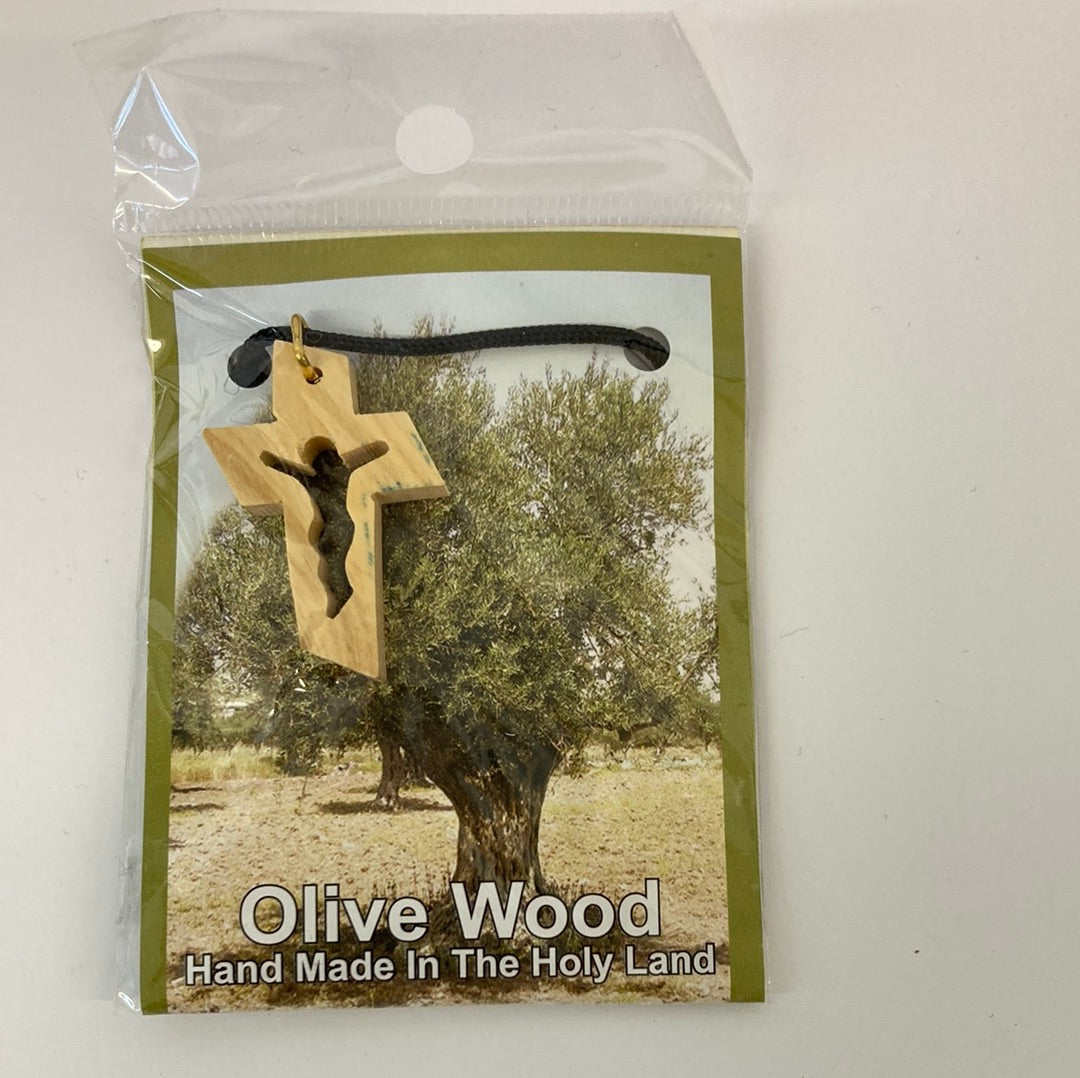 OLIVE WOOD NECKLACE-2611