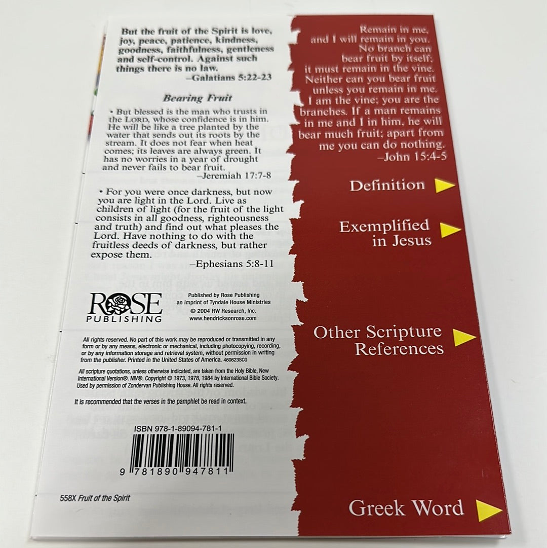 THE FRUIT OF SPIRIT PAMPHLET-7811