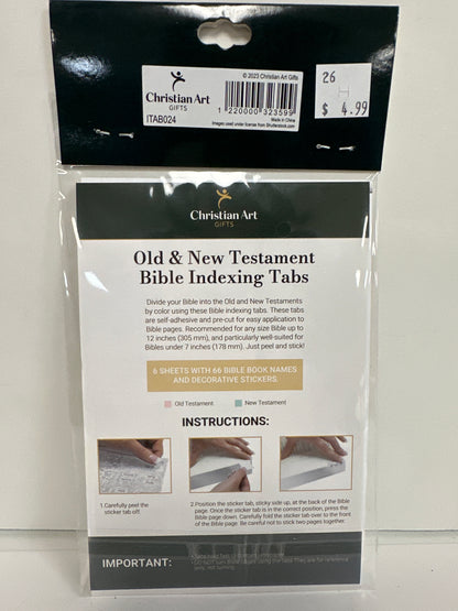 FLORAL PINK & TEAL BIBLE INDEXING TABS-3599