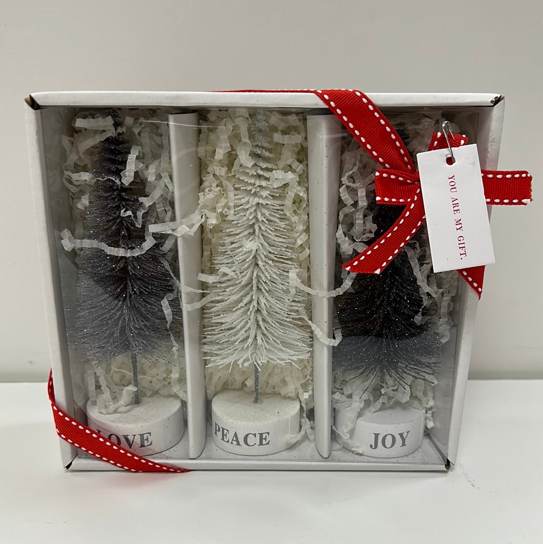 ASST BOTTLEBRUSH TREES S/3-7489
