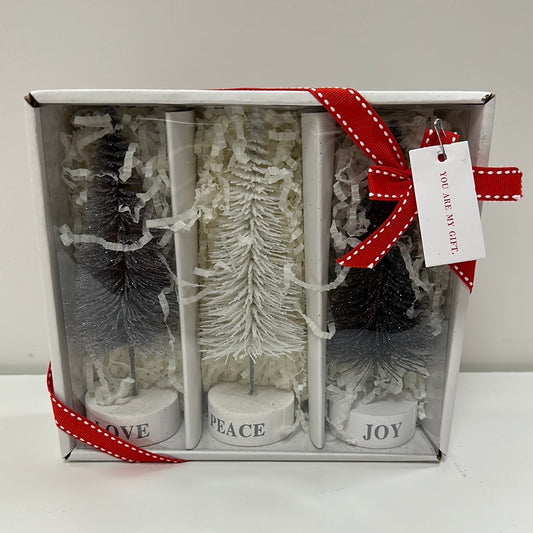 ASST BOTTLEBRUSH TREES S/3-7489