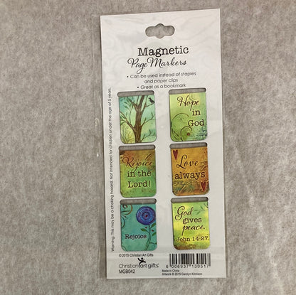 PEACEFUL THOUGHTS MAGNETIC BOOKMARKS-0517