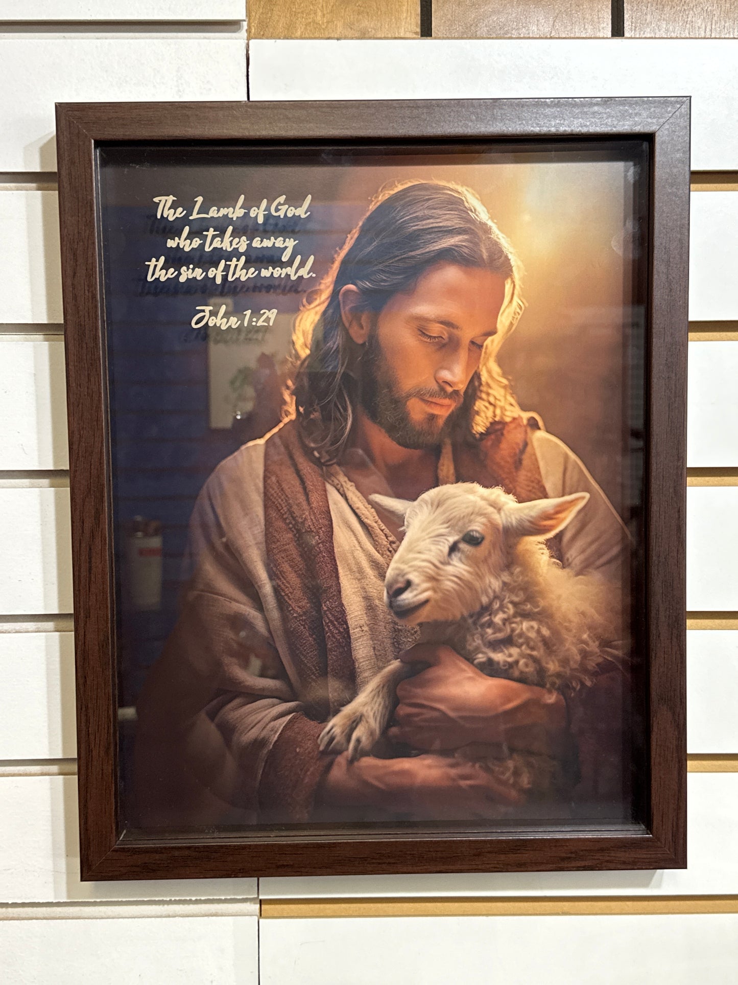 LAMB OF GOD FRAMED WALL ART-6091