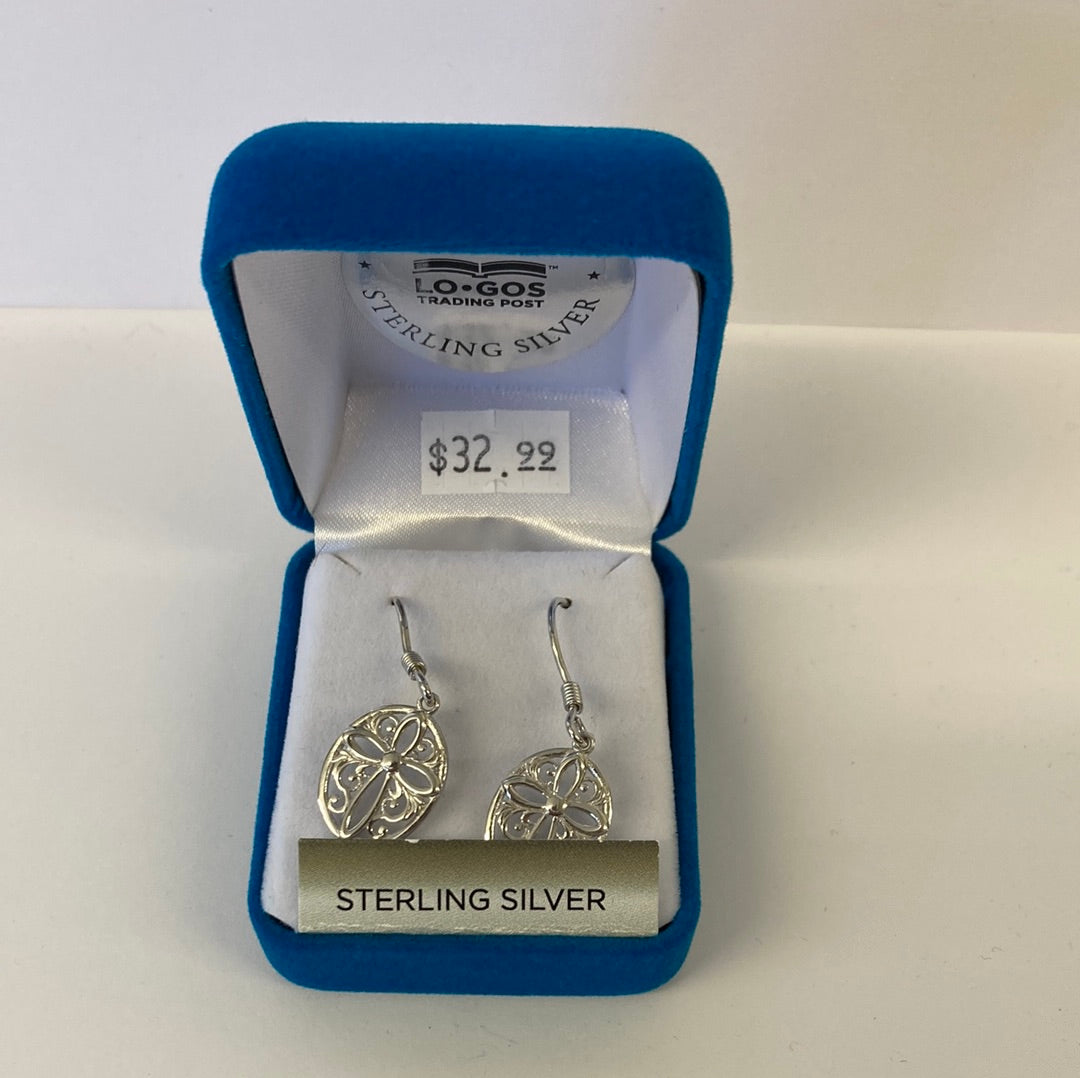ENHANCED CROSS ST SILV EARRINGS-5278