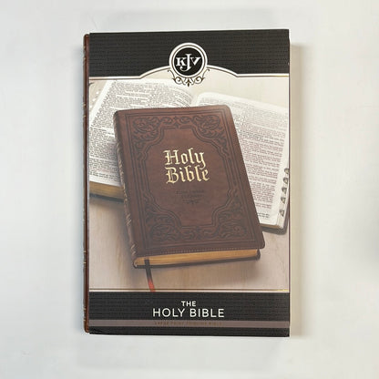 KJV THINLINE LG PR BIBLE BROWN-3177