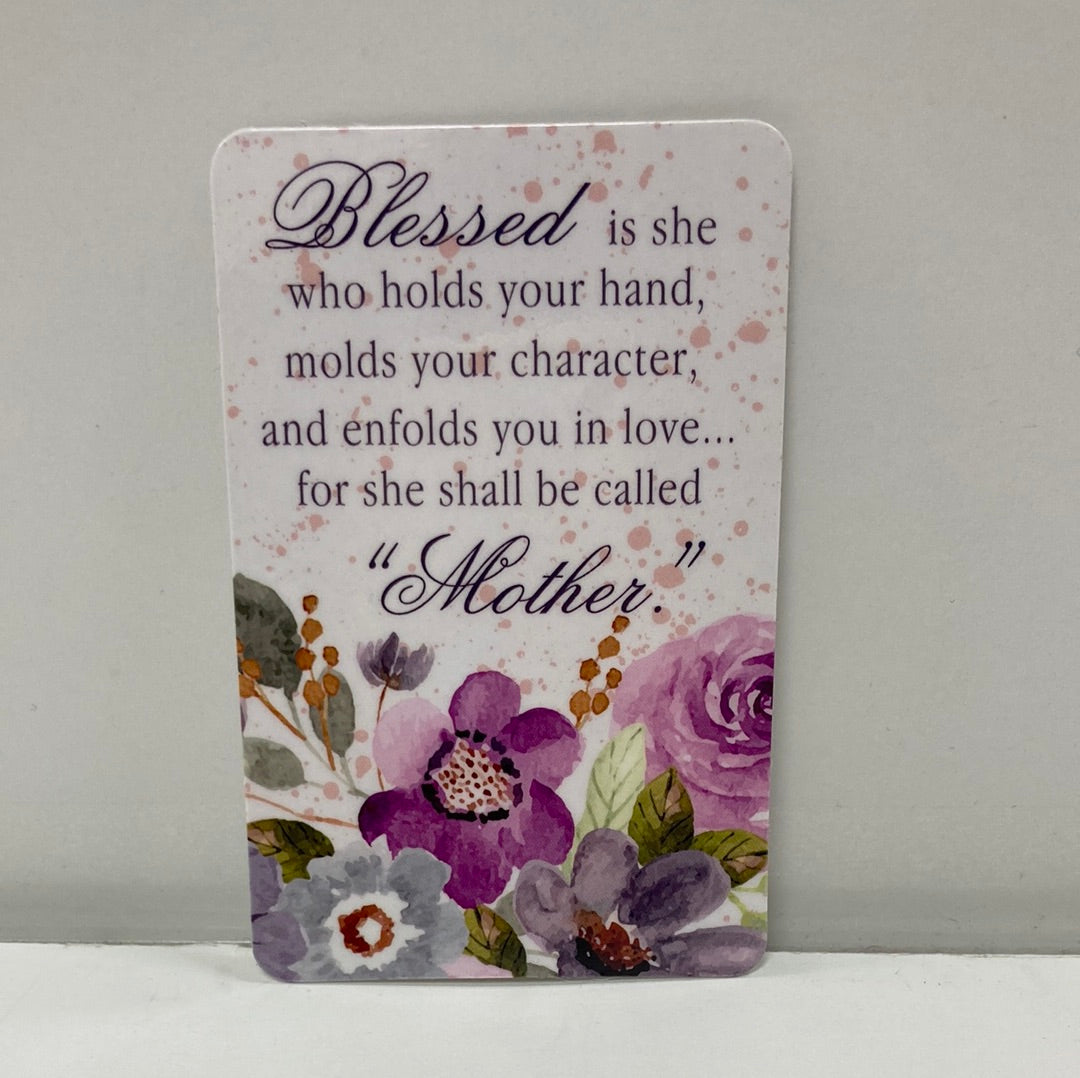 BLESSED MOTHER POCKETCARD-8076