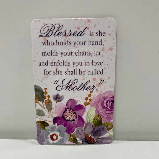 BLESSED MOTHER POCKETCARD-8076