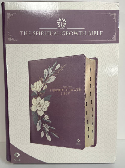 NLT SPIRITUAL GROWTH BIBLE PURPLE-4977