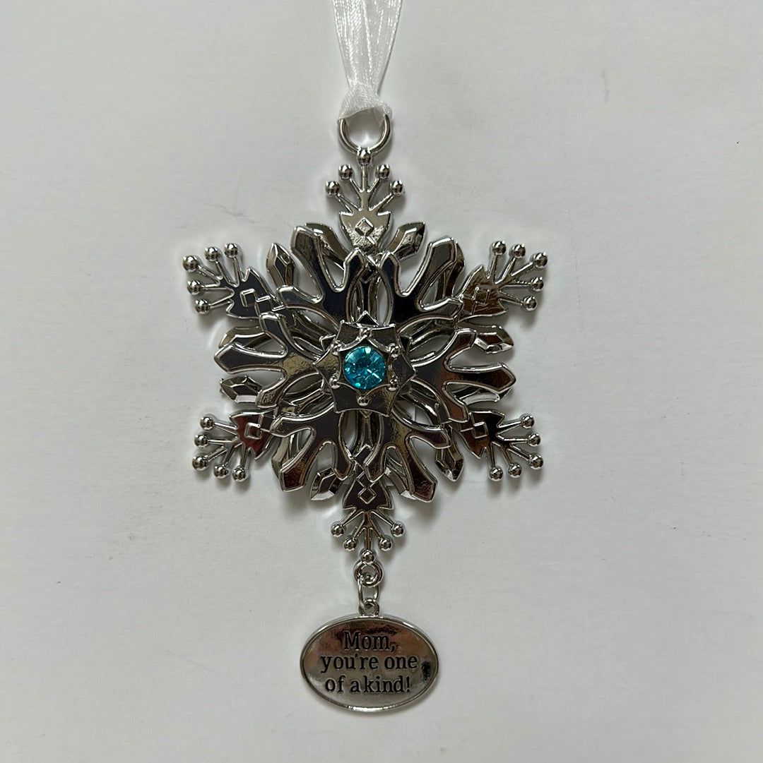 MOM SPIN SNOWFLAKE ORNAMENT-6187