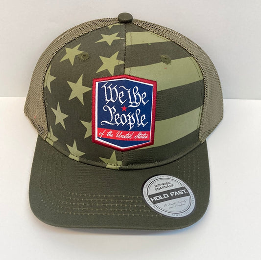 WE THE PEOPLE GREEN HOLD FAST CAP-9631