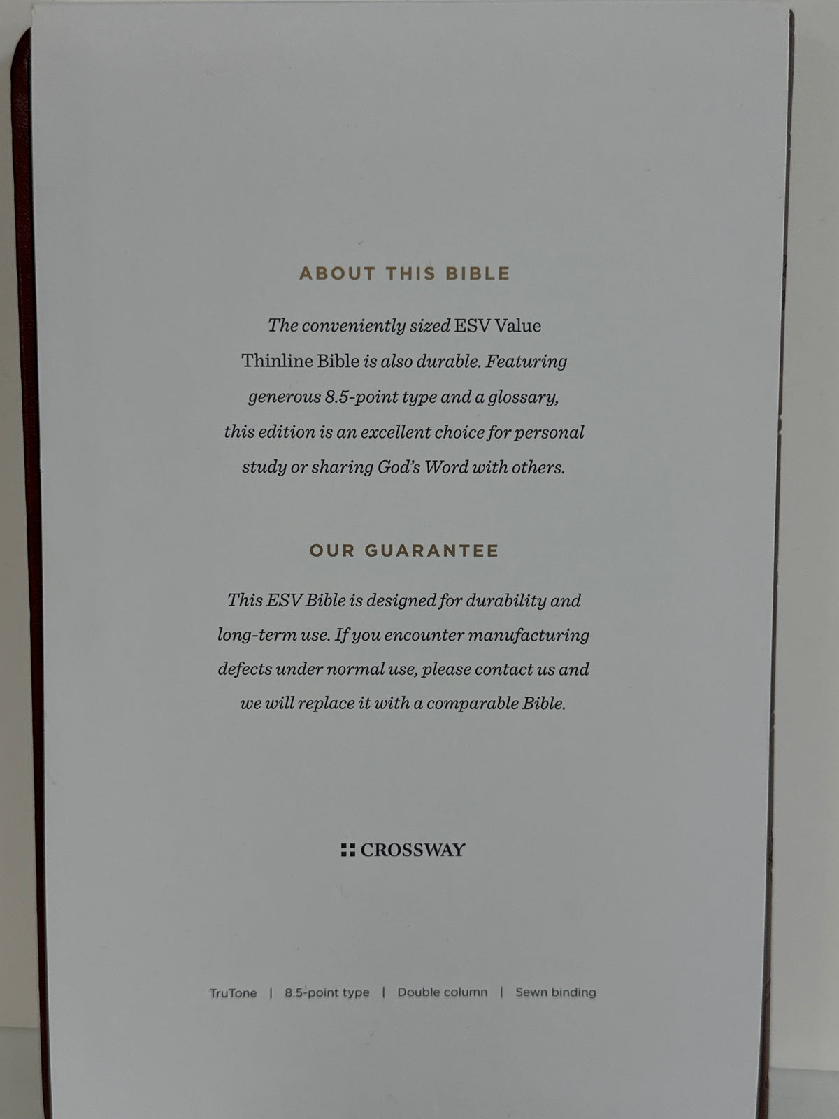 ESV VALUE THINLINE BIBLE BROWN MOSAIC-3312