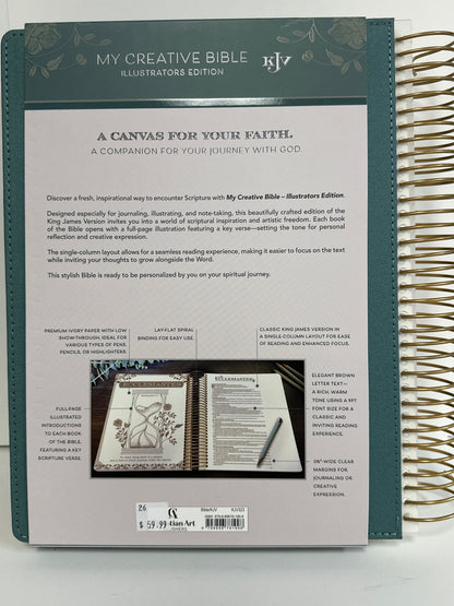 MY CREATIVE BIBLE ILLUSTRATORS EDITION TEAL-1998