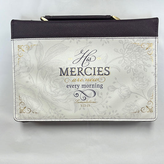 HIS MERCIES PURPLE LG BIBLE COV-1496