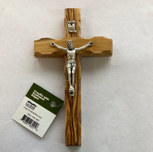 OLIVE WOOD WALL CRUCIFIX-2256