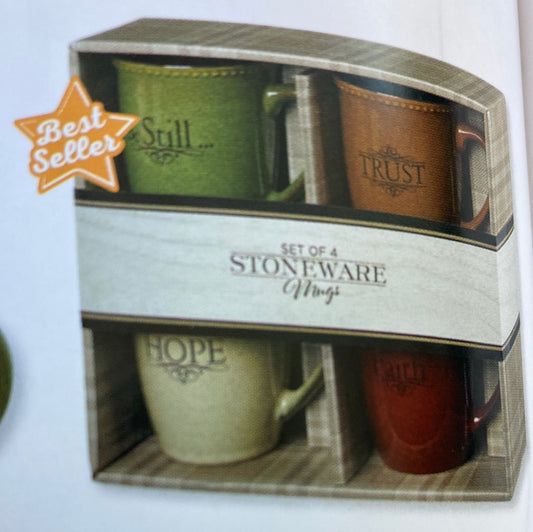 FAITH/TRUST/HOPE/BE STILL MUG S-7721