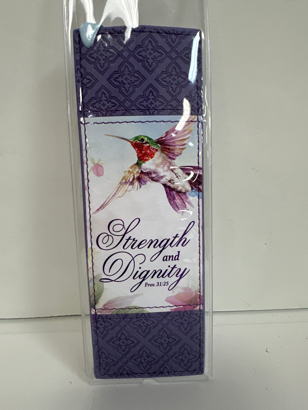 STRENGTH & DIGNITY PURPLE BOOKMARK-4831
