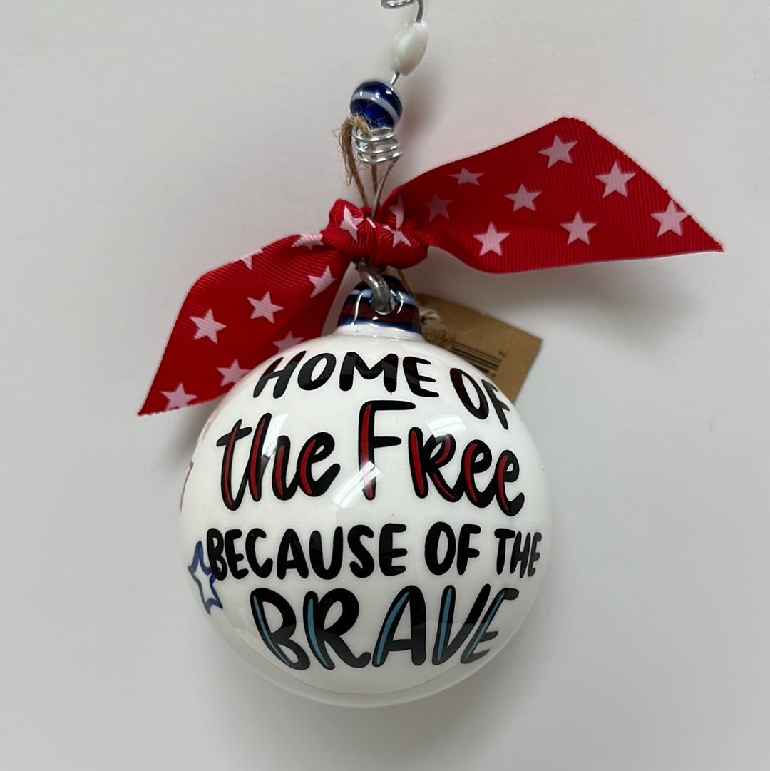 HOME OF THE FREE ORNAMENT-0642