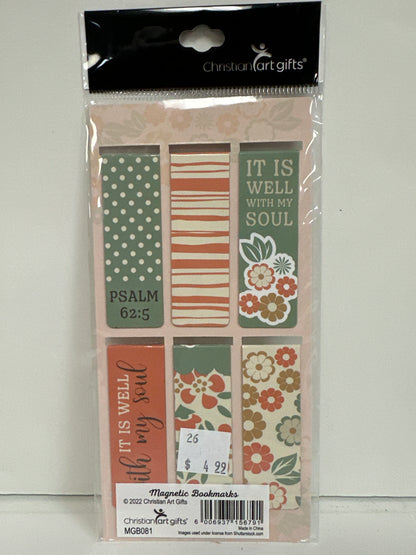 IT IS WELL MAGNETIC BOOKMARKS-6791