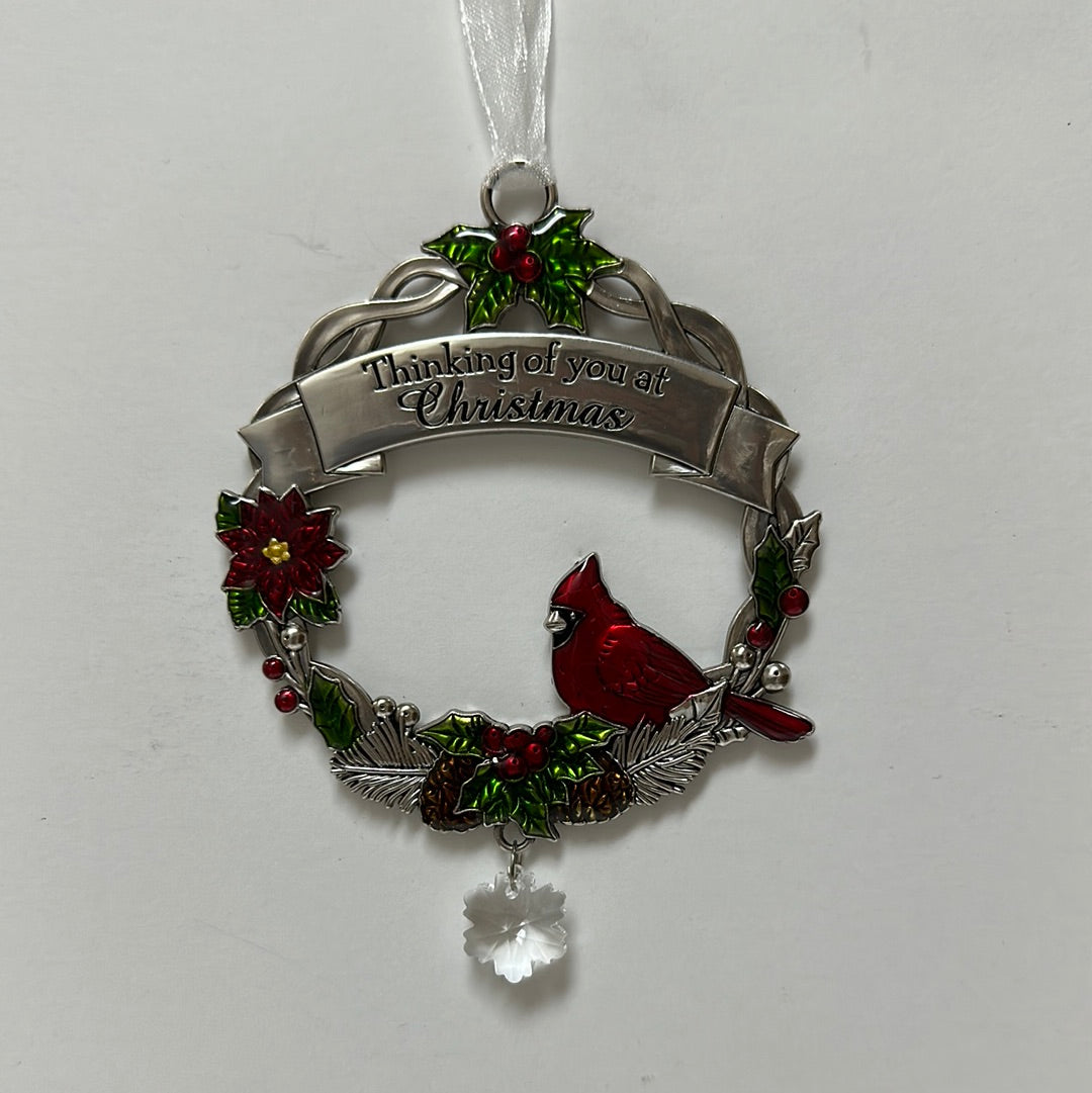 CHRISTMAS CARDINAL ORNAMENT-7833