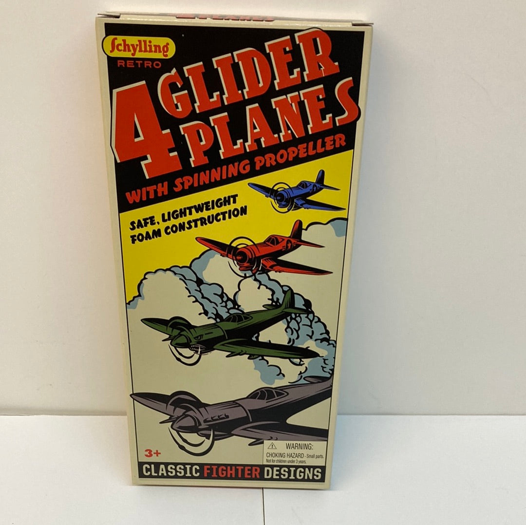 RETRO GLIDER PLANES 4 PACK-4042