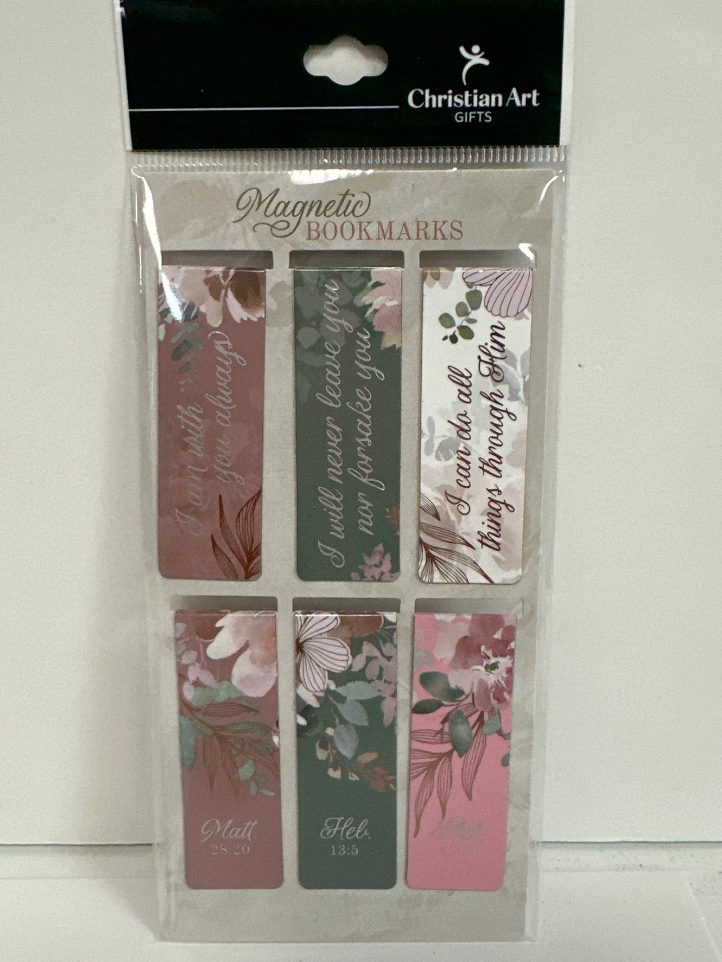 FOILED FLORAL MAGNETIC BOOKMARKS-5968