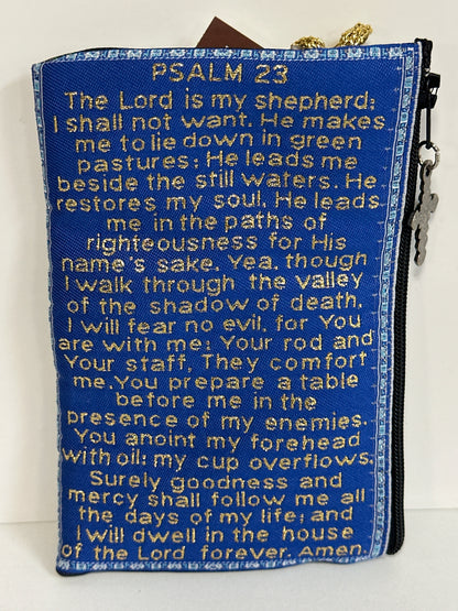 JESUS THE GOOD SHEPHERS AND PSALM 23RD ROSARY POUCH-8537