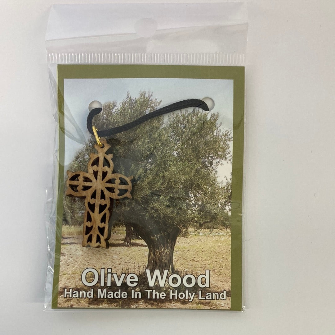 OLIVE WOOD NECKLACE-2659