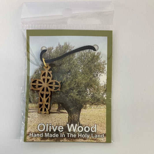 OLIVE WOOD NECKLACE-2659