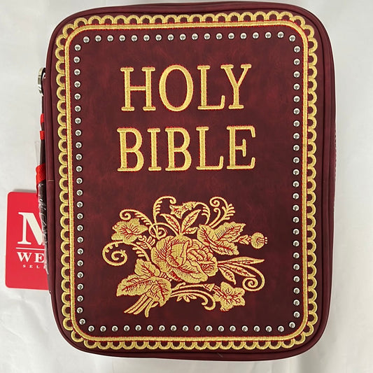 HOLY BIBLE RED BIBLE COVER-0301