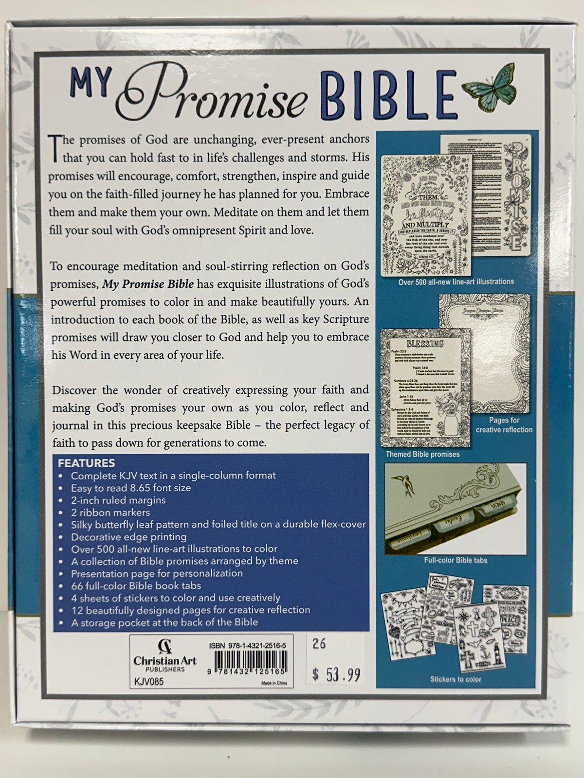 KJV MY PROMISE BIBLE PURPLE PRINT-5165