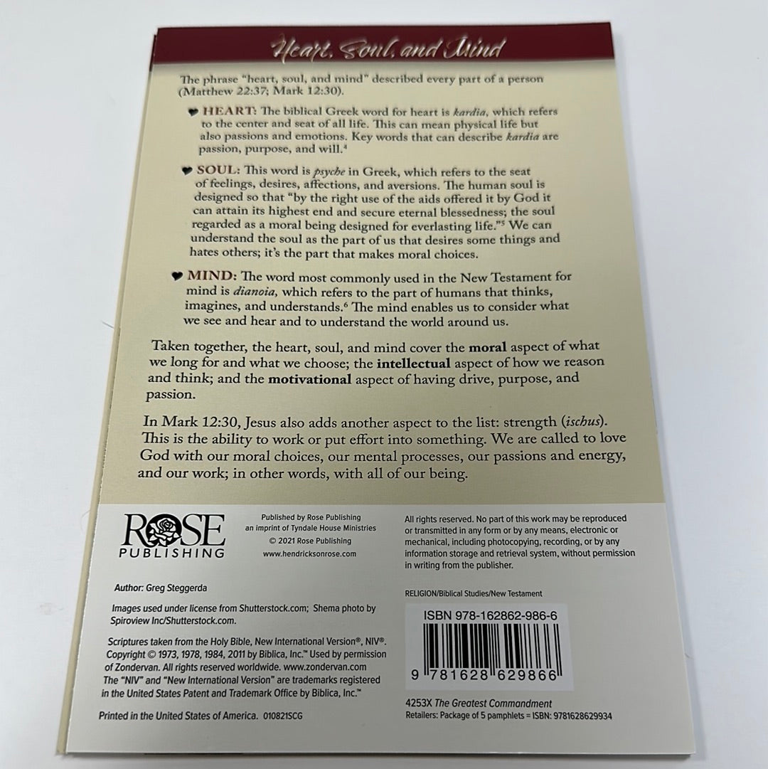 GREATEST COMMANDMENT PAMPHLET-9866