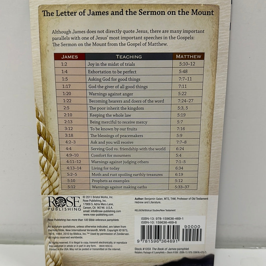 THE BOOK OF JAMES PAMPHLET-4691