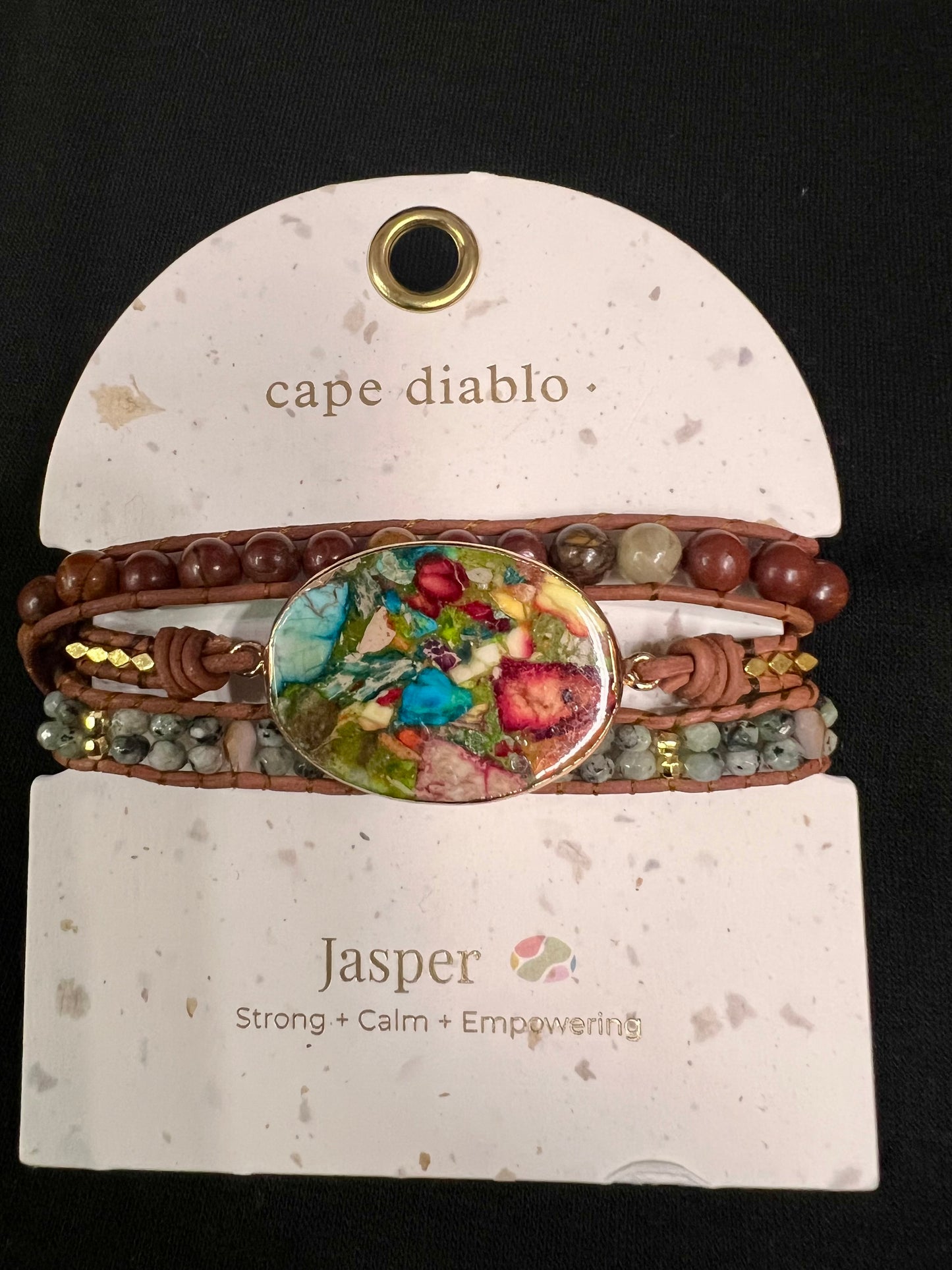 JASPER GODDESS WRAP BRACELET-3225