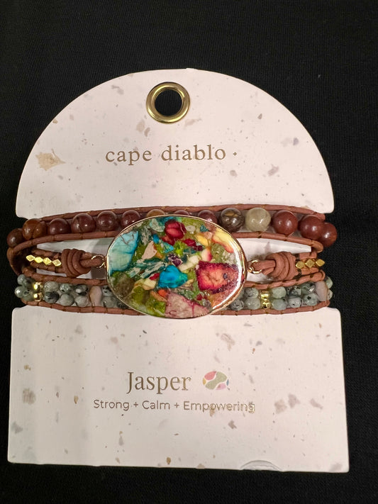 JASPER GODDESS WRAP BRACELET-3225
