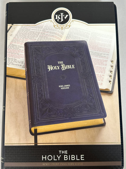 KJV GIANT PRINT FULL SIZE BIBLE MIDNIGHT BLUE-8804