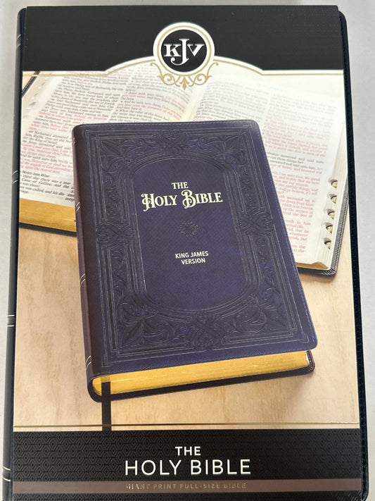 KJV GIANT PRINT FULL SIZE BIBLE MIDNIGHT BLUE-8804