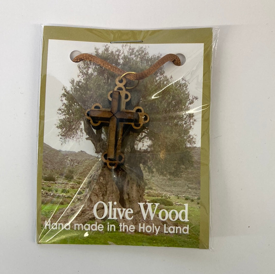 OLIVE WOOD NECKLACE-2673