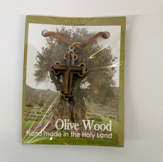 OLIVE WOOD NECKLACE-2673