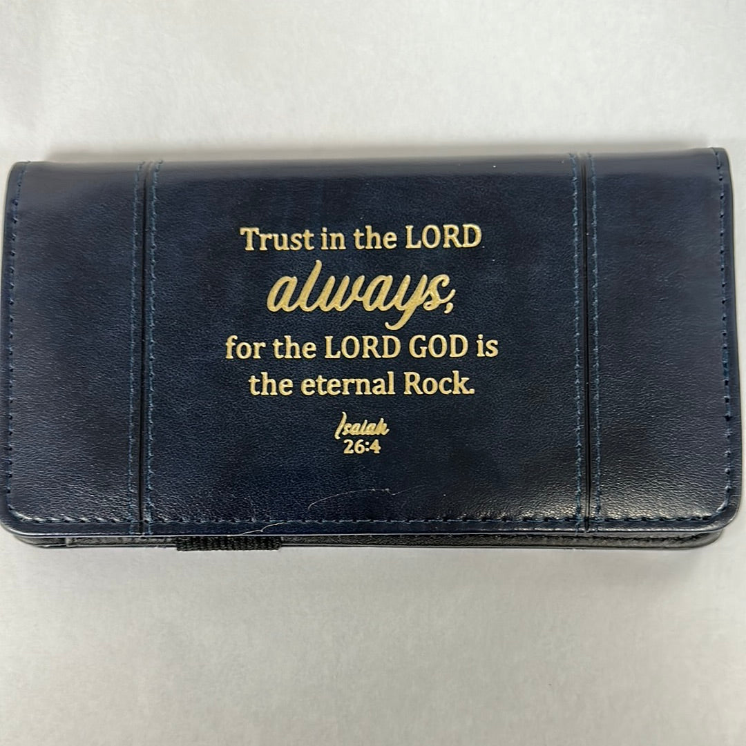TRUST IN THE LORD BLUE CHKBK CV-5307