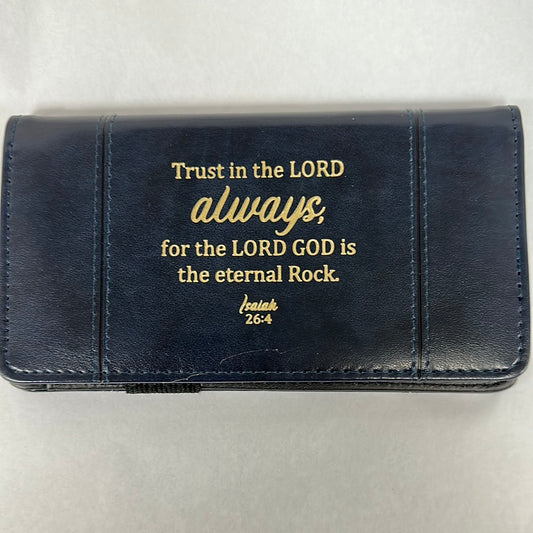 TRUST IN THE LORD BLUE CHKBK CV-5307