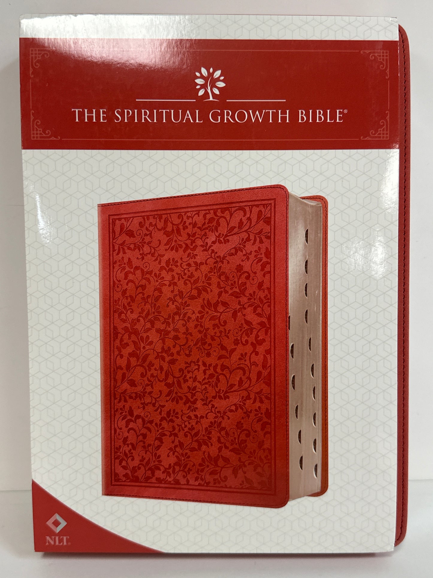 NLT SPIRITUAL GROWTH BIBLE CORAL VINES-4625