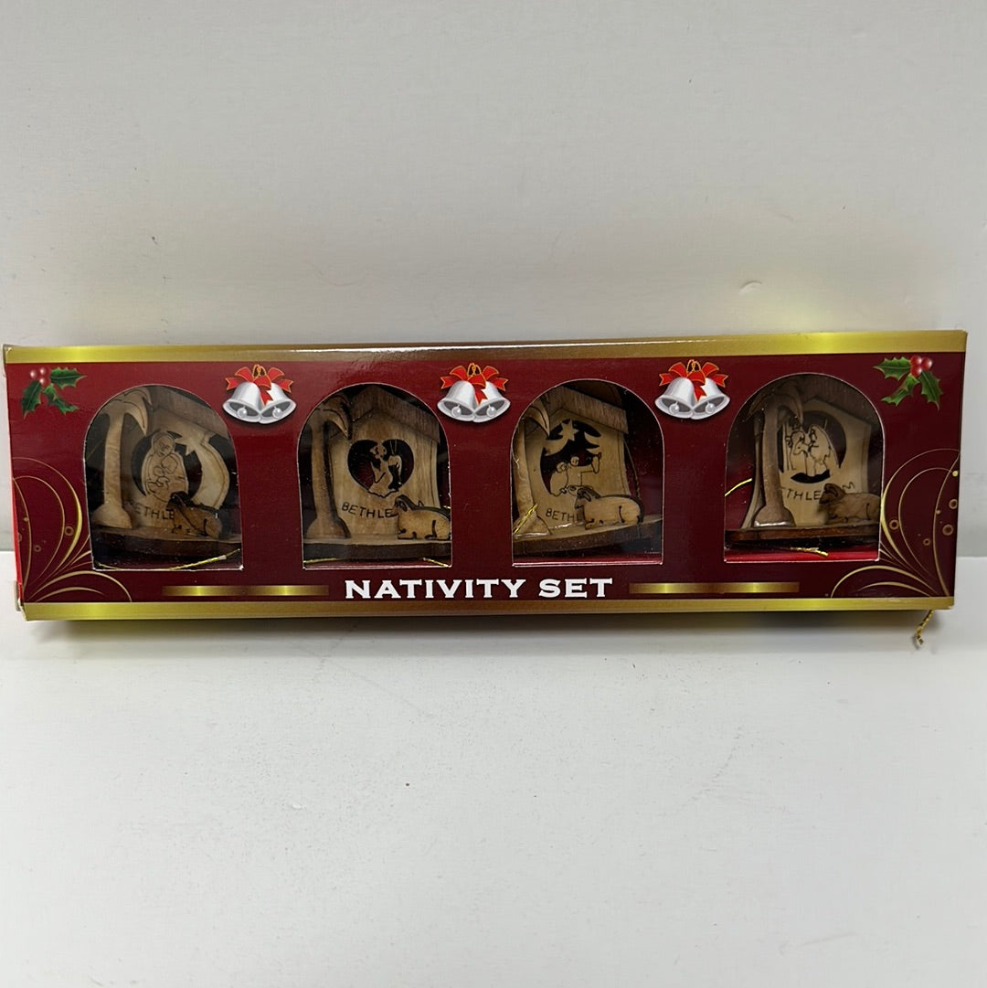 HL OW NATIVITY SET IN BOX 4 ORN-4942