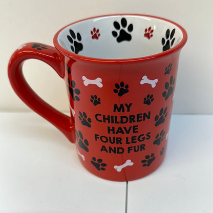 DOG FATHER RED MUG-5492