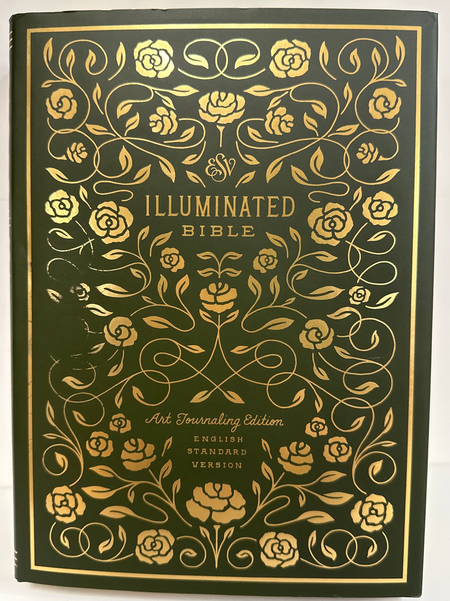 ESC ILLUMINATED BIBLE ART JOURNALING EDITION GREEN/NAVY-7958