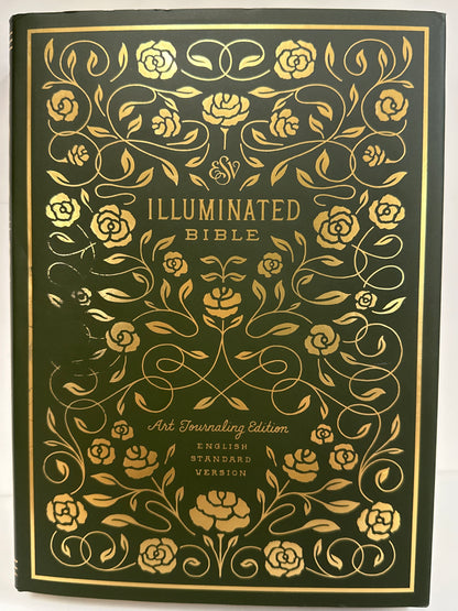 ESC ILLUMINATED BIBLE ART JOURNALING EDITION GREEN/NAVY-7958