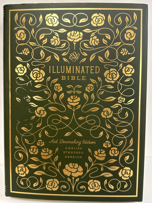 ESC ILLUMINATED BIBLE ART JOURNALING EDITION GREEN/NAVY-7958