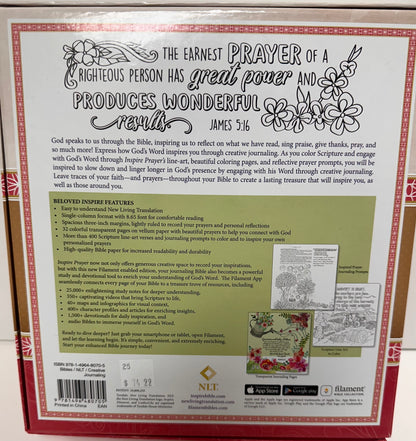 NLT INSPIRE PRAYER BIBLE FILAMENT-0705