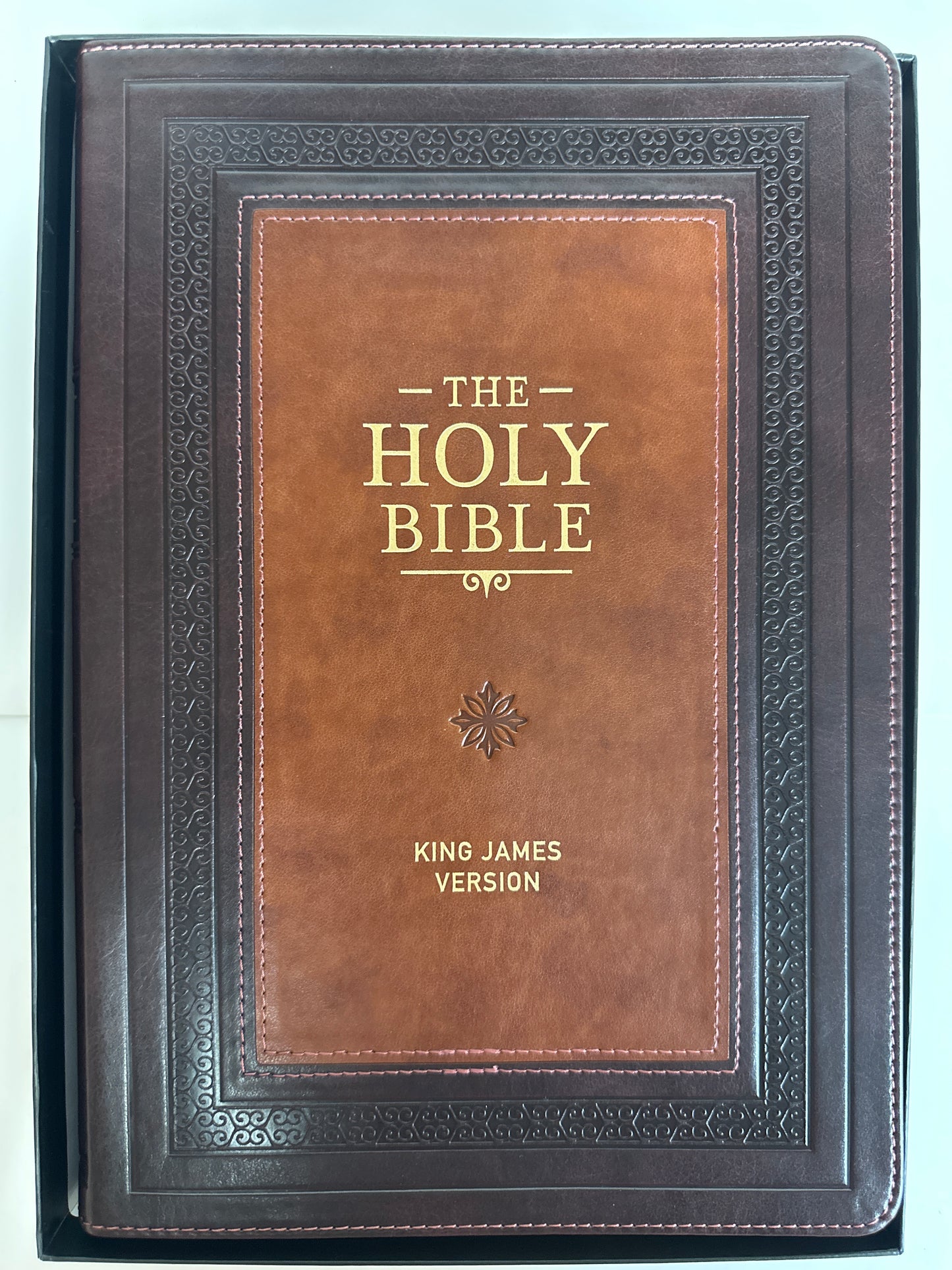 KJV STUDY BIBLE LARGE PRINT BURGUNDY/TOFFEE-2194