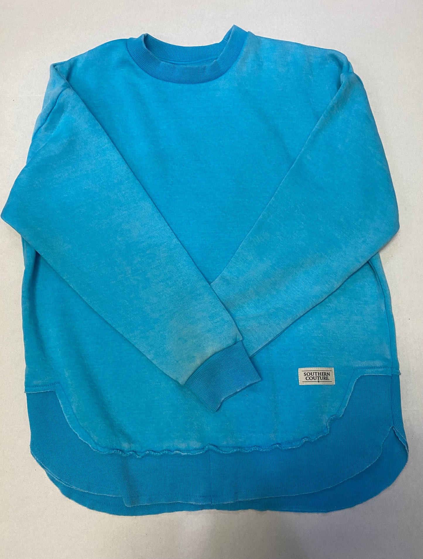 SOUTHERN COUTURE COMFY PULLOVER LAGOON BLUE MED-3779